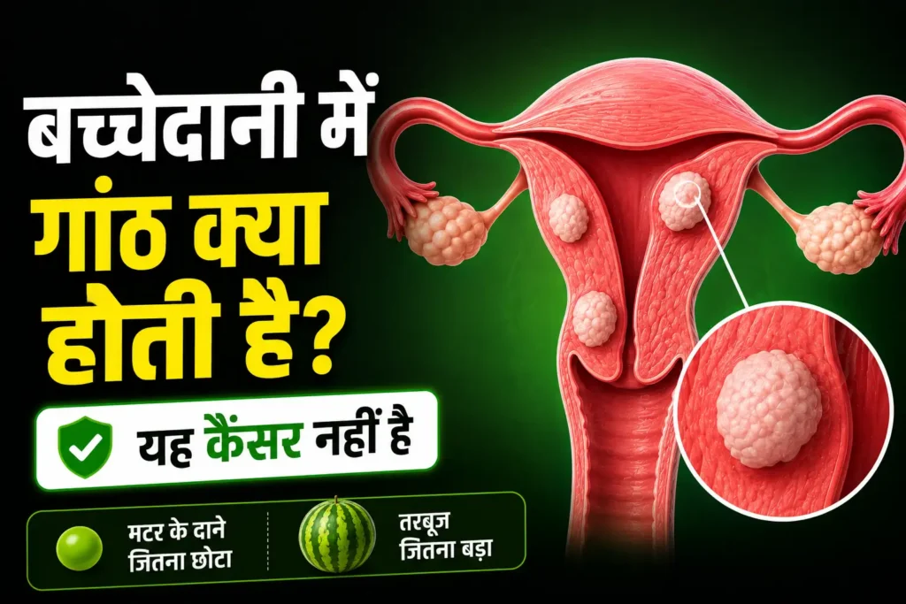 बच्चेदानी में गांठ क्या होती है और यह कैंसर नहीं है