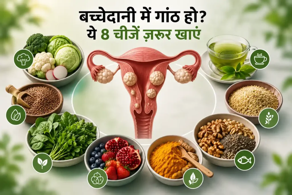 बच्चेदानी में गांठ हो तो ये 8 चीज़ें ज़रूर खाएं